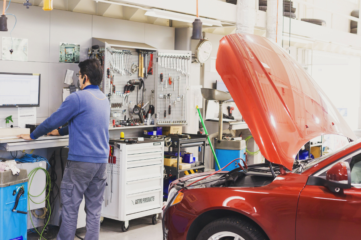 自社整備工場によるグループ全車両の管理