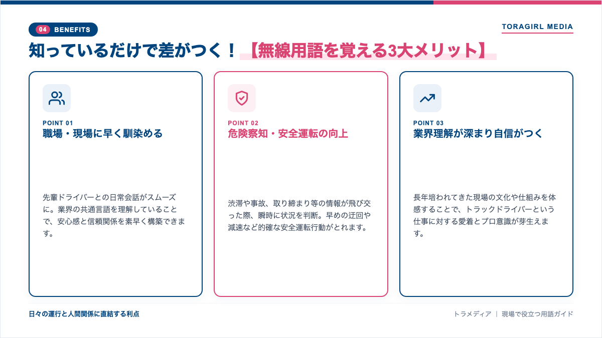 知っているだけで差がつく！無線用語を覚える3大メリット