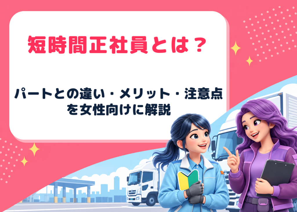 短時間正社員とは？パートとの違いやメリット・注意点、向いている人を女性向けに解説
