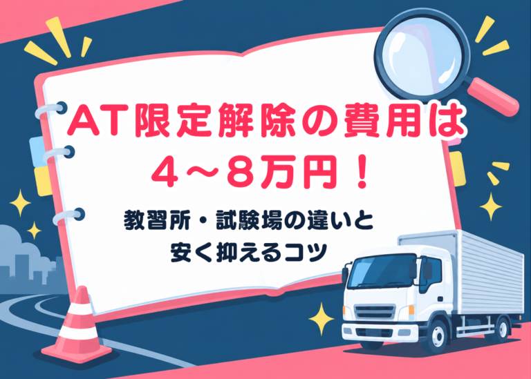 AT限定解除の費用は4〜8万円が相場！教習所と試験場の違いや安くおさえるコツを解説