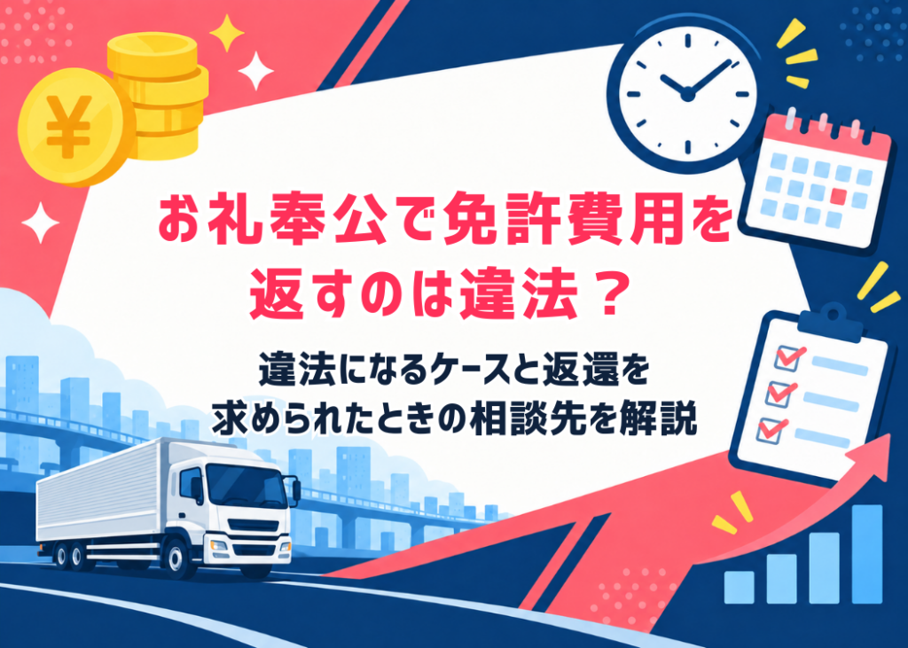お礼奉公で免許費用を返すのは違法?違法になるケースと返還を求められたときの相談先を解説